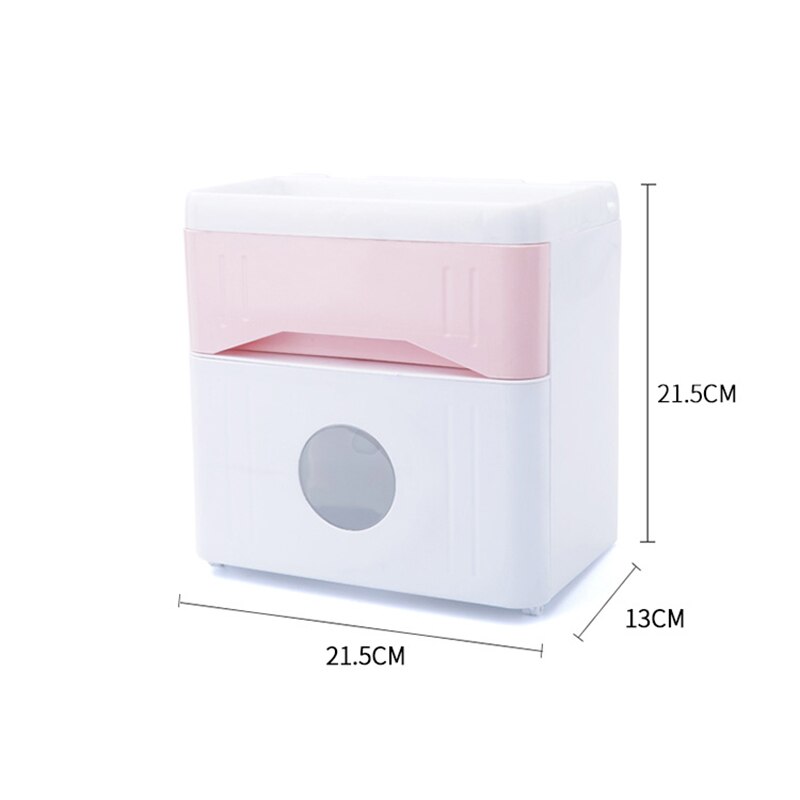 ONEUP Punch-free Toilet Paper Holders Plastic Bathroom Tissue Box Garbage Bag Shelf Home Storage Box Portable Toilet Paper Rack