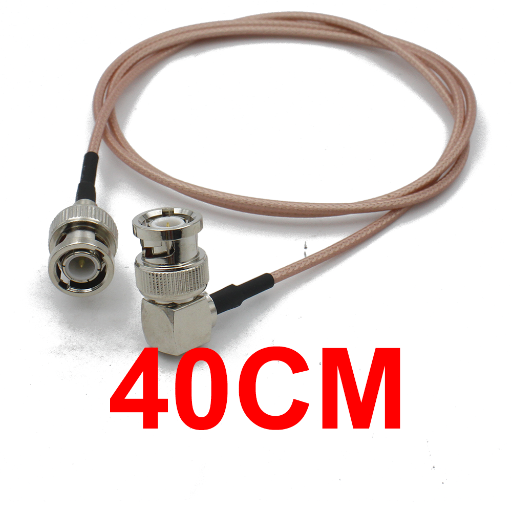 RG316 Cable Q9 BNC Male Right Angle to BNC Male Plug Connector Adapter for Video Camera SDI Camcorder HD-SDI/3G-SDI/4K/8K: Gold / 5P