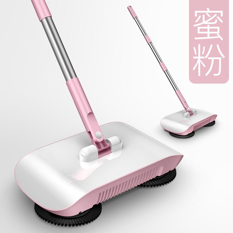 Barredora de mano para casa y oficina, limpiador de alfombras, todo en una máquina, artefacto de barrido Perezoso: pink