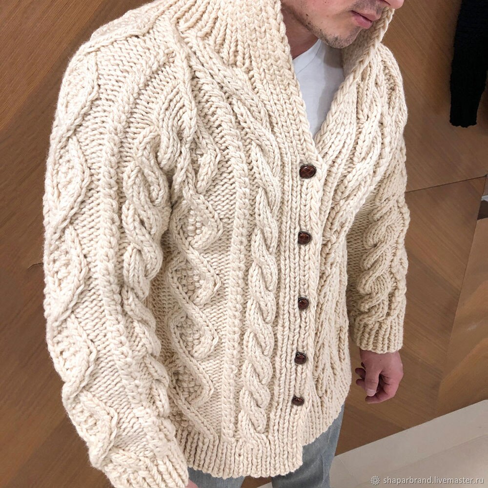 Trui heren vest beige kleur herfst winter kleding dikke gebreide jas heren gebreide gedraaide warme plus size vesten