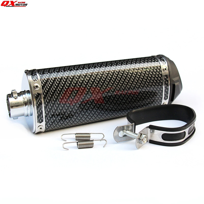 125cc-160cc Dirt Pit Bike MX motorcycle 38mm exhaust muffler refires carbon fiber quiet exhaust pipe silencedr back-end