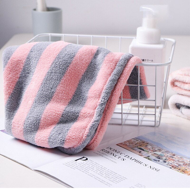 Shower Cap Towel Cotton Terry Beach Towels Super Absorbent Bath Towel for Adults Large Bathroom Body Spa Sports Stripe 140x70cm