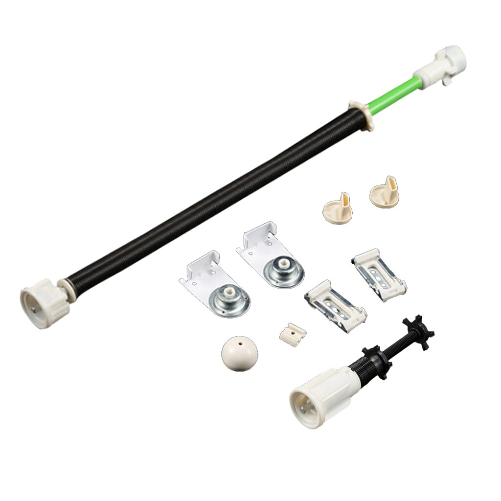 1 Kit tende a rullo in plastica a molla + accessori in metallo per tende fai-da-te