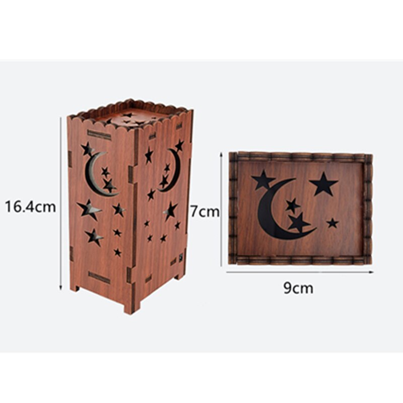 Log Hollow Kleurrijke Romantische Lucky Star Projectielamp Maan Ster Projectie Creatieve Sfeer Nachtlampje Home Licht