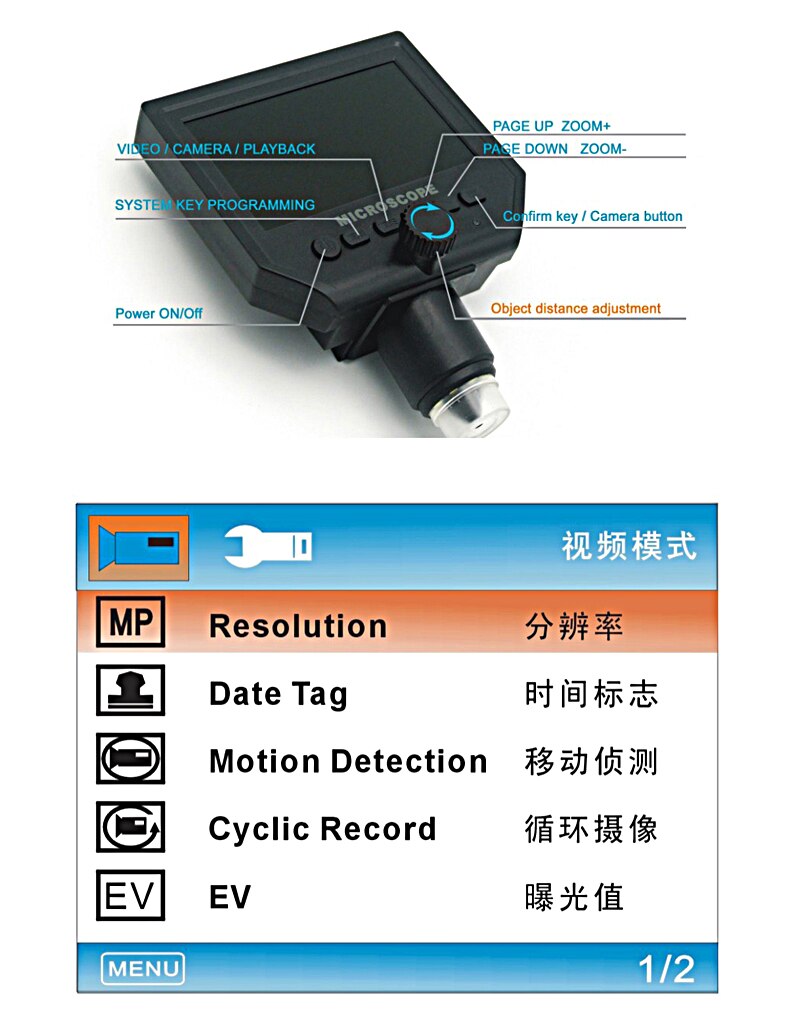 G600 600X 3.6MP 8LED Portable LCD Digital Microscope 4.3" USB Electronic HD Video Microscopes Endoscope Magnifier Camera