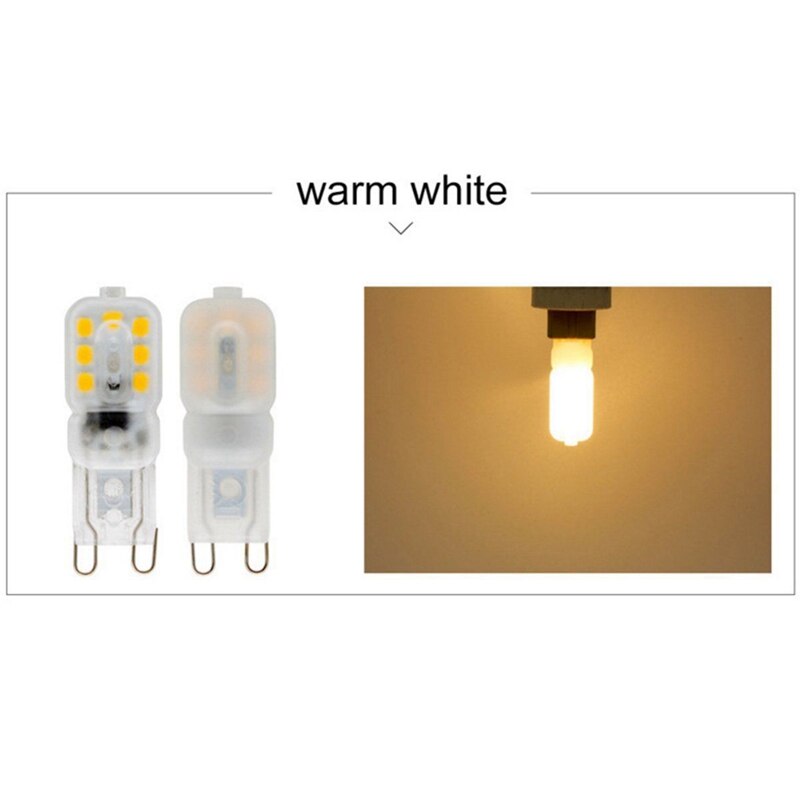 10 X G9 5W Led Dimbare Capsule Lamp Vervangen Licht Lampen AC220-240V, Warm Wit