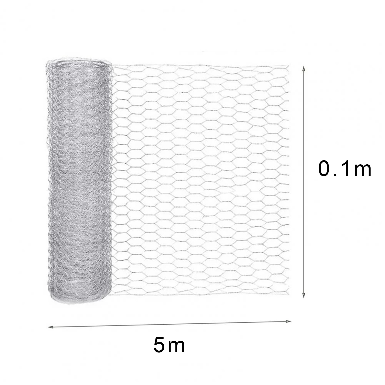 Wire Netting Galvanized Hexagonal Mesh Lightweight Metal Wire Mesh DIY Project for Home Garden Courtyard