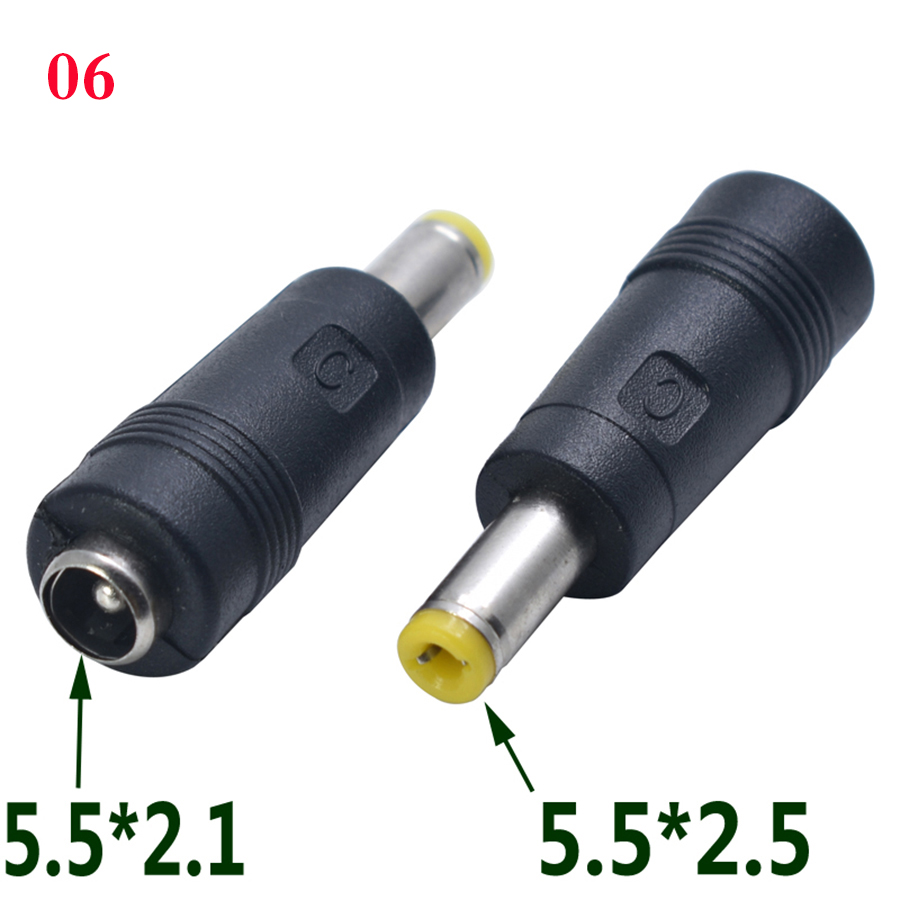 1Pcs Common DC Power male to female 6.5*4.4 / 4.0X1.7 / 3.0*1.1 / 5.5*2.5/usb to 5.5*2.1 plug Converter Laptop Adapter connector