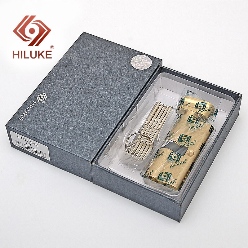 HILUKE RTC70.5C 70mm European standard lock cylinder security door copper alloy lock core hardware