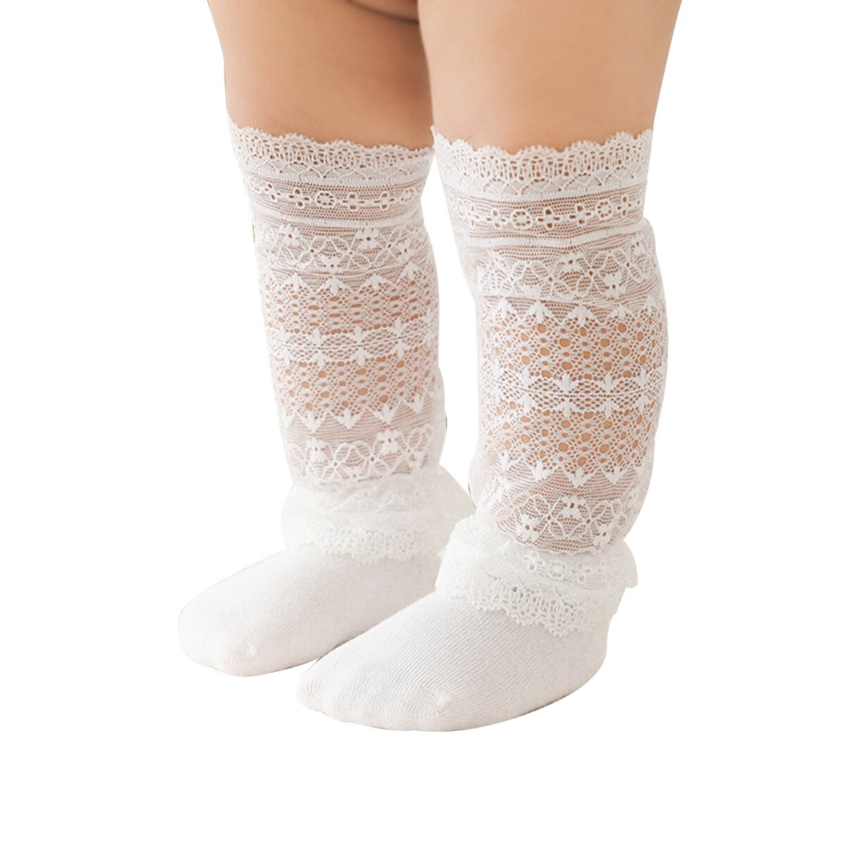 Baby Mädchen Spitze Knie Hohe Socken Süße Spitze Strümpfe Säuglinge Kleinkinder Kleid Nicht Unterhose Lange Socken