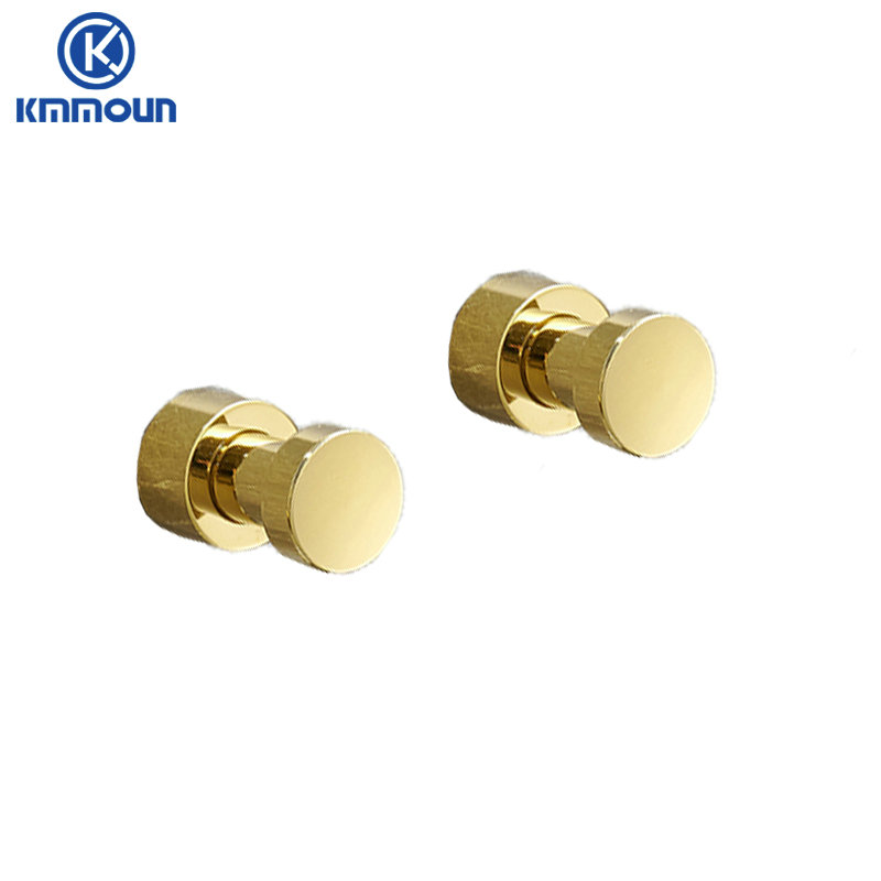 Robe Haken Messing Kleiderbügel Haushalt kleine Dekoration rostfrei Handtuch Haken Kleiderbügel Schlüssel halter Bad zubehör: Brown