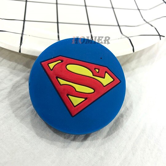 Universal phone Stand bracket Expanding Stand stretch grip phone Holder Finger Cute cartoon stand for iphone 7 8 plus XS: Superman pattern