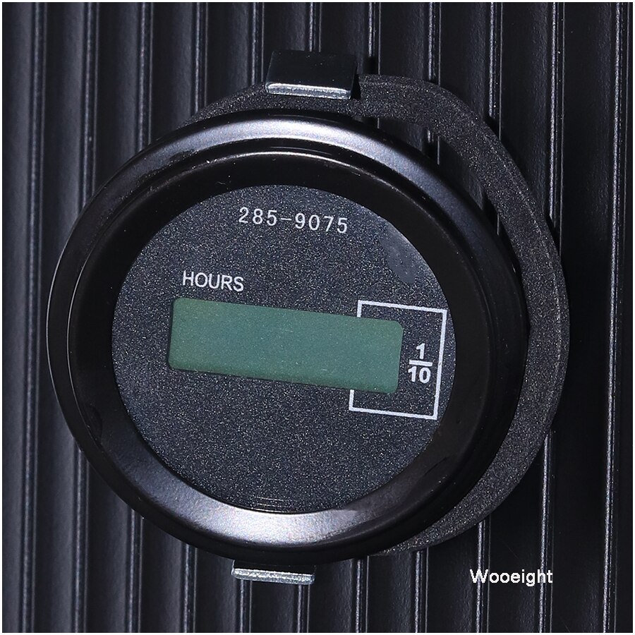 Contador de horas mecánico redondo para coche, contador de tiempo para gato, generador de coche diésel, Motor de gasolina, excavadora, Tractor, Motor DC12, 36V