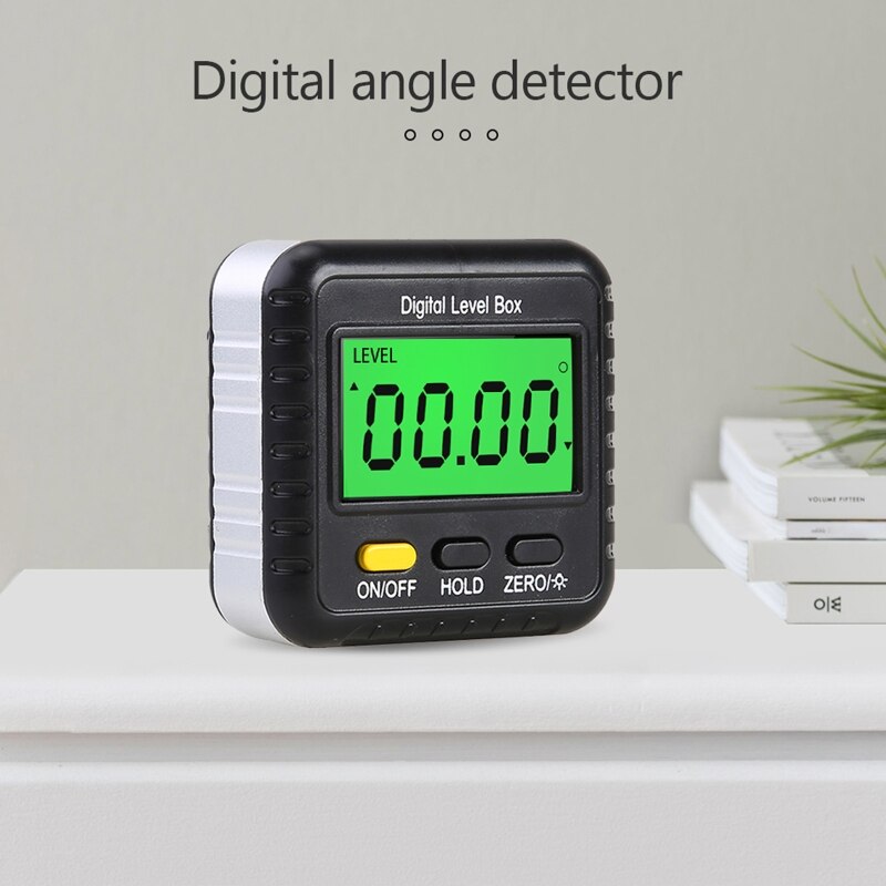 Digital Magnetic Level Bevel Gauge Inclinometer Woodworking with Table or Miter Saw Angle Finder Precise Measurement LCD