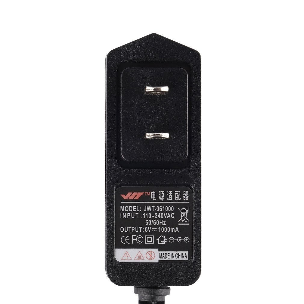 6V 1A 1000mA Black Plastic US Plug Power Charging Charger Adapter 110-240V AC with FCC Certificate