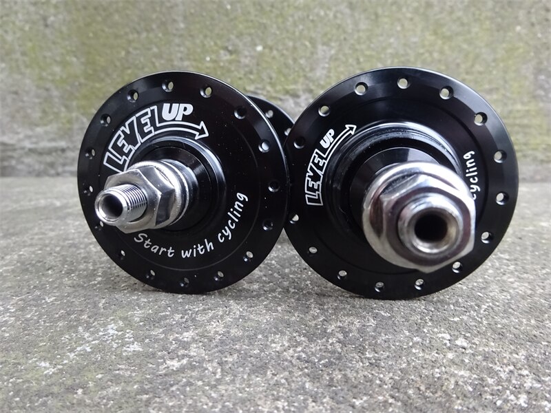 Niveau Up Fixed Gear Hub Niveau Up Hoogwaardige 32 Gaten Single Speed Straat Fiets Hubs Front Hub Track fiets Achter Back Hub