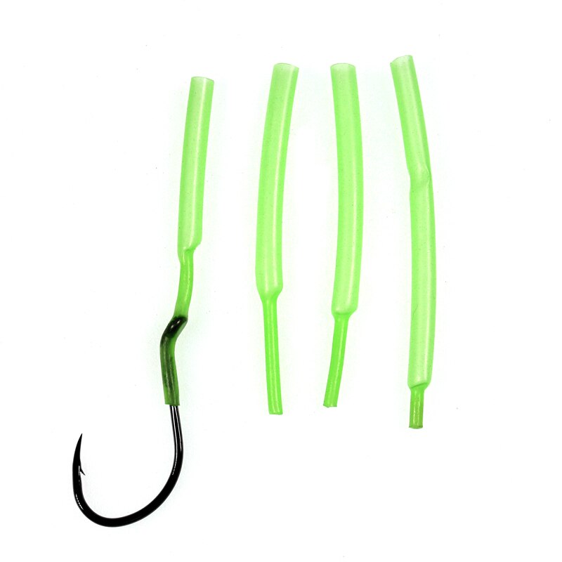 Wifreo 1/2/4Pack Glowing Hook Shrink Tube For Saltwater Fishing Rig Lure Trolling Assist Hook DIY Shark Rig Accessory Materials