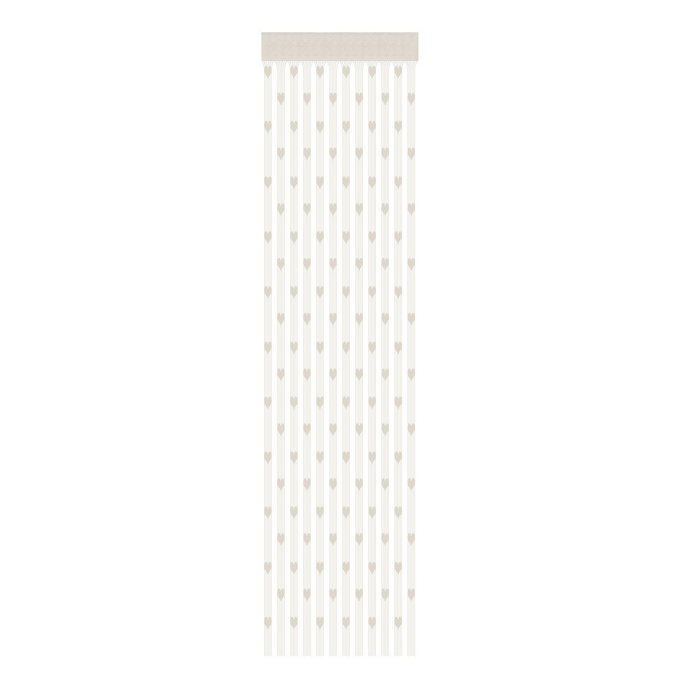 Rideau à cordes en forme de cœur d'amour, 50x200cm, diviseur de porte, cantonnière, pour salon, chambre à coucher, # P: White 