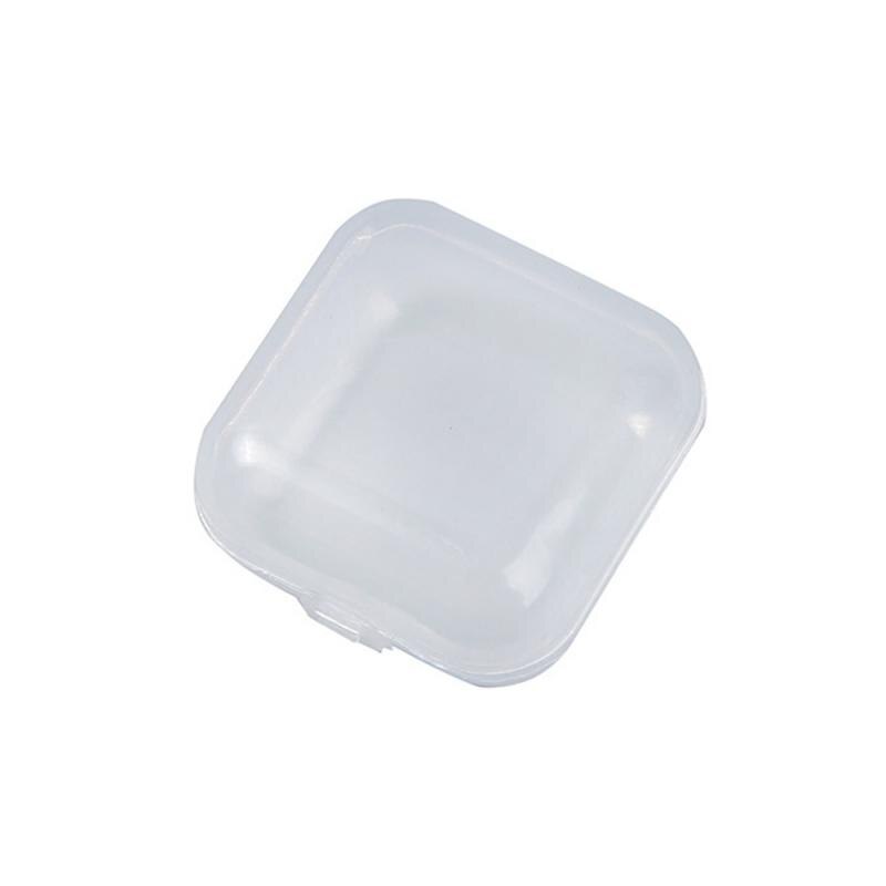 10 Stuks Kleine Dozen Vierkante Doorzichtige Plastic Sieraden Opbergdoos Afwerking Container Verpakking Opbergdoos Voor Oorbellen Ringen: Default Title
