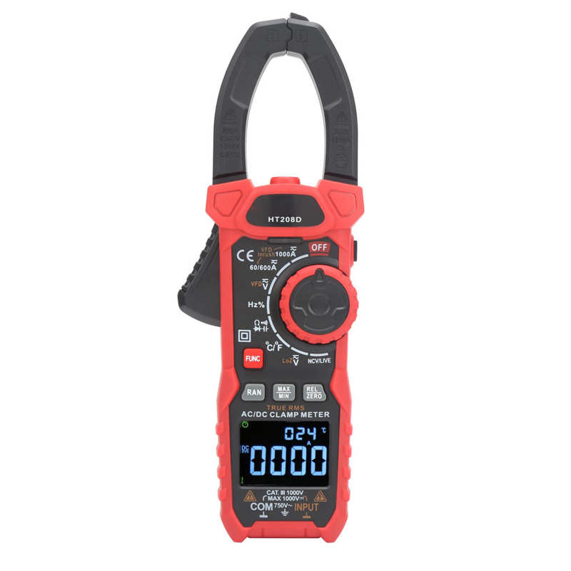 AC/DC Digital Clamp Meter HT208D Digital Display Household