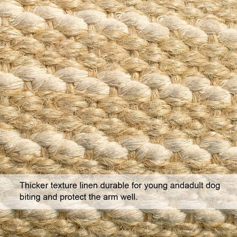 Mangas para morder de perro, protección para brazos, Pastor Alemán, juguete de yute para entrenamiento, H051
