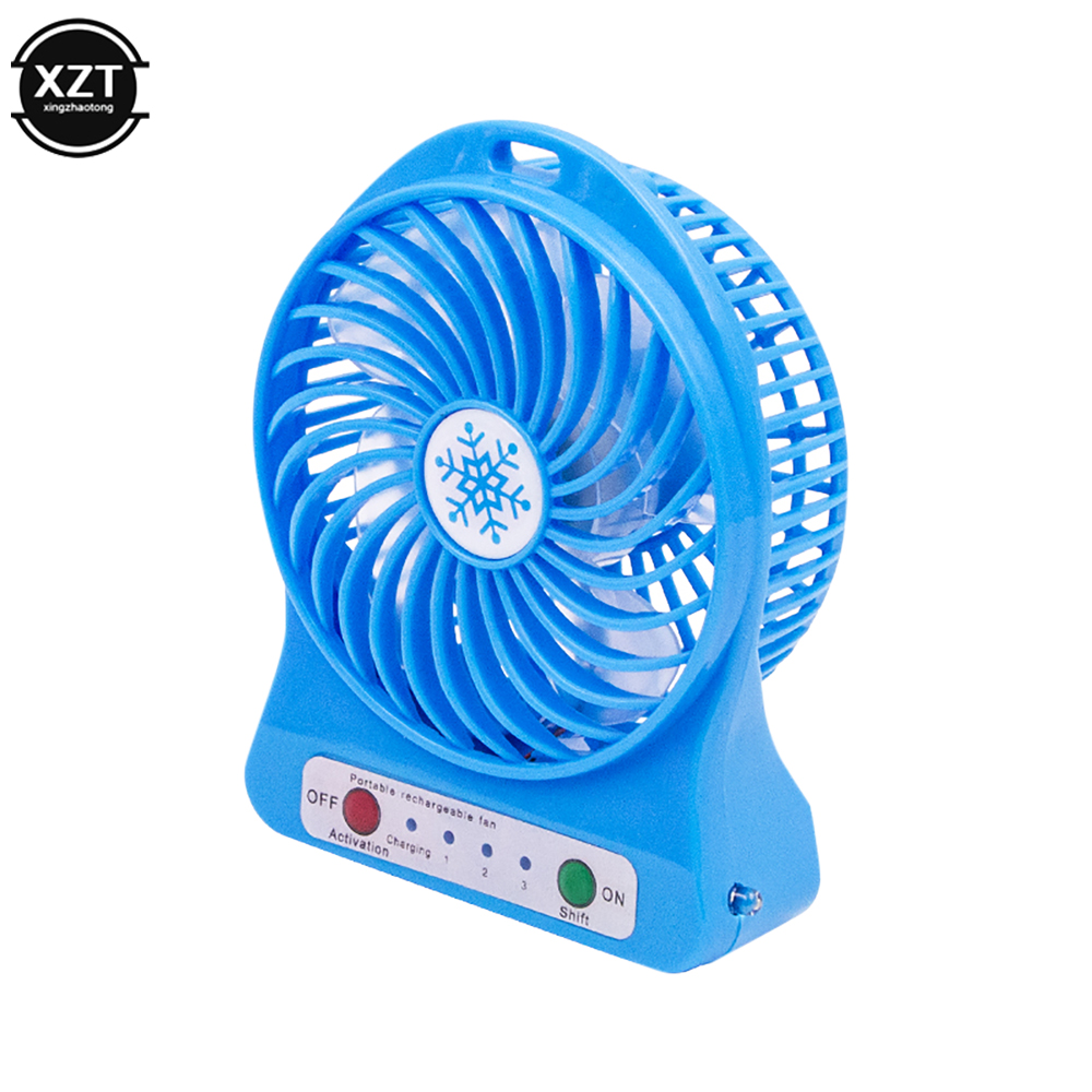 Universal USB Silent Fan for Office Home PC Laptop Notebook Macbook Summer Cooling Fan Rotatable Mini USB Fan with 4 Blades: Blue