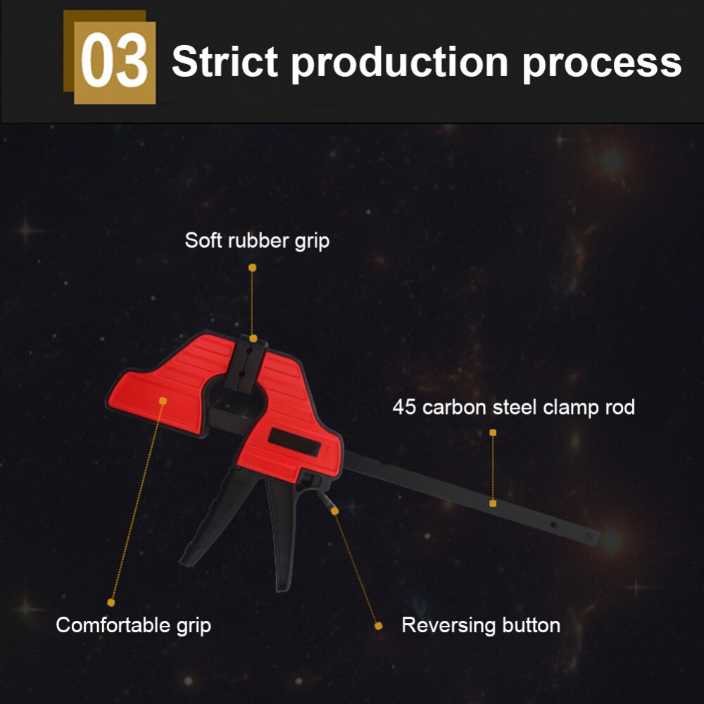 C Stijl Bar Clamp Houtbewerking Vaste Armatuur Quick Grip F Klem Carpenter Quick Release Klemmen Diy Hand Tool