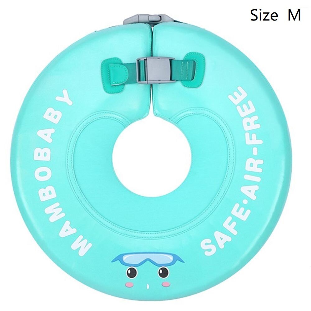 Baby Niet Opblaasbare Hals Zwemmen Cirkel Business Cirkel Zwembad Drijvende Kraag: TPU cover M green