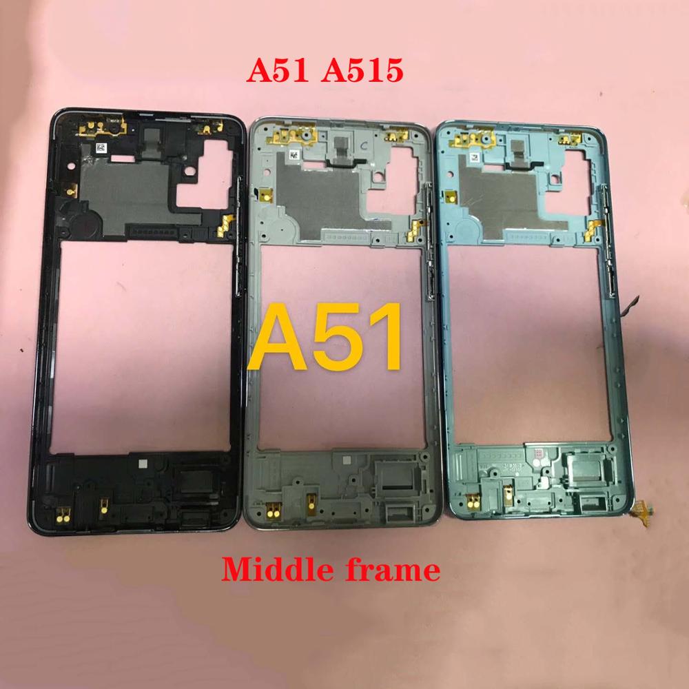 Pour Samsung Galaxy A51 A71 A515 A715 remplacement de boîtier de façade de cadre moyen