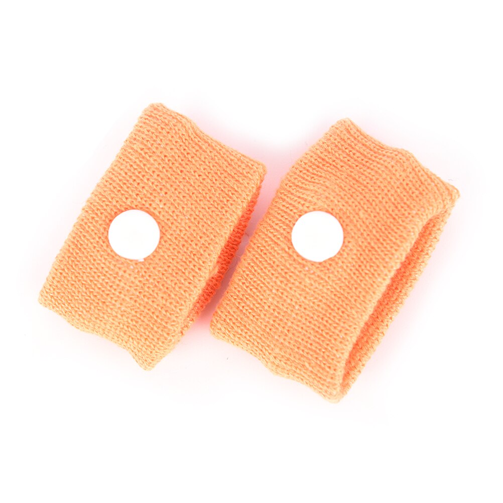 2 Stuks Verstelbare Anti Misselijkheid Polssteun Sport Veiligheid Polsbandjes Wagenziekte Zeeziek Anti Reisziekte Pols Bands 5 Kleuren: orange