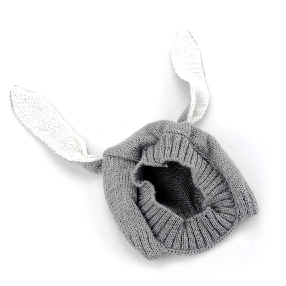 1Pc Mode Baby Konijn Oren Gebreide Muts Baby Peuter Winter Cap 1-3 Jaar Meisje Jongen Accessoires Fotografie props Voor Kinderen