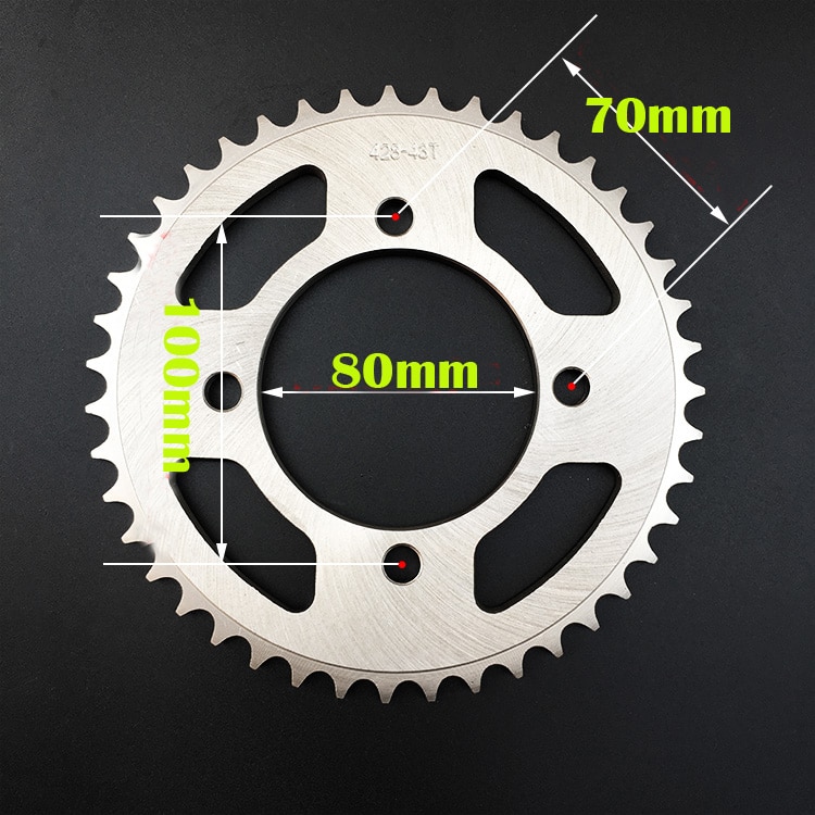 Piñones de cadena traseros para motocicleta Suzuki, accesorio para moto Suzuki GZ150-A GZ125 Marauder 98-11, 41 43 dientes, mejora la velocidad, 428