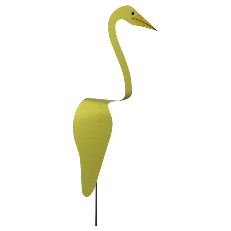 Swirl Bird Swirling Wind Spinner Chime Garden Wind Spinner Outdoor Garden Lawn Patio Cute Sculpture Ornament: Yellow