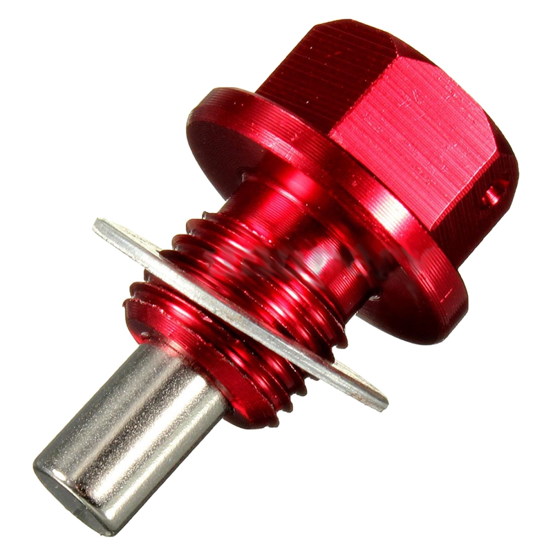 M14 X 1.5 Magnetische Olieaftapplug, Carterafvoermoerbout Met 5 Pletringpakkingen Lekvrije Vervanging Van Olieaftapplug