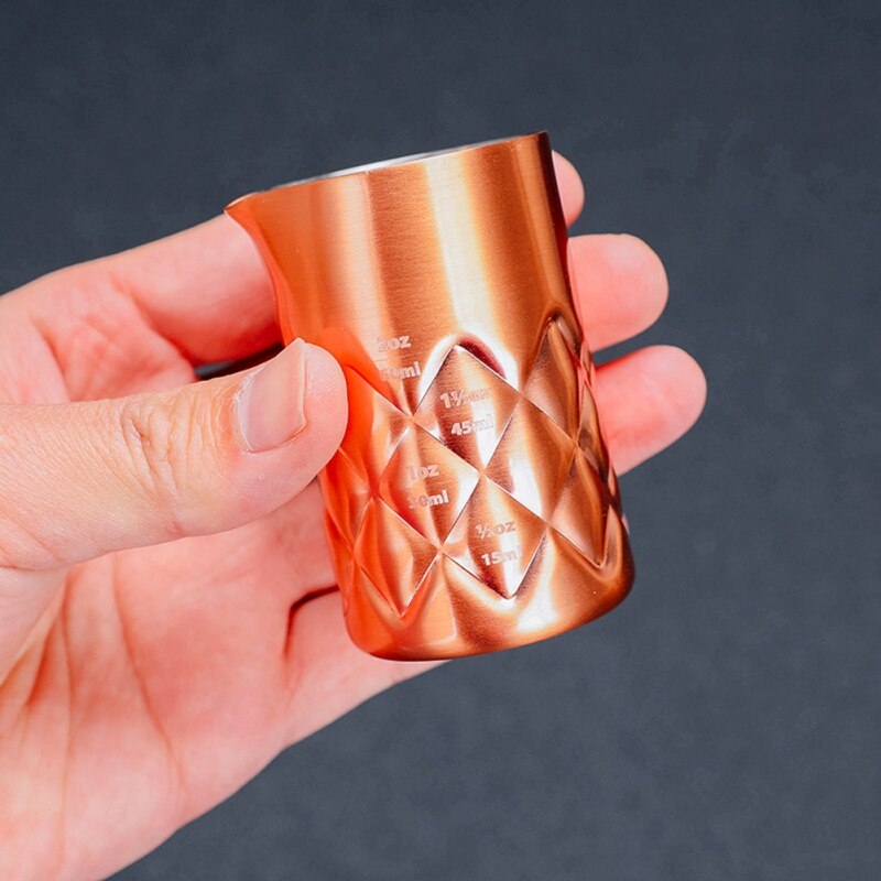 Stainless Steel Wine Measure Cup Bar Frosted Cocktail Tools Mixer Cups Measurement Unit Bars Making Mixed Drink 90ml