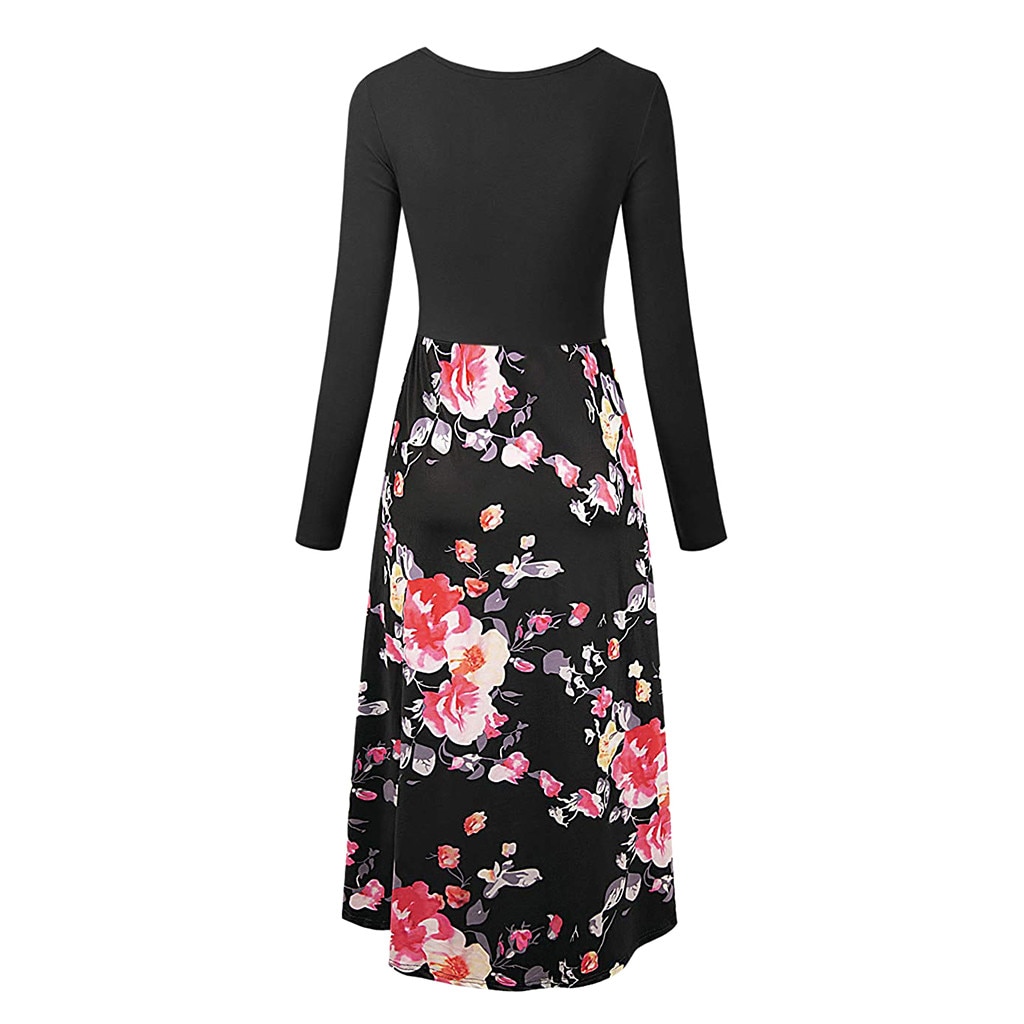 Maternity Dresses long sleeve Nursing dress for pregnant women lactation Casual breastfeeding clothes for Pregnancy ZJ