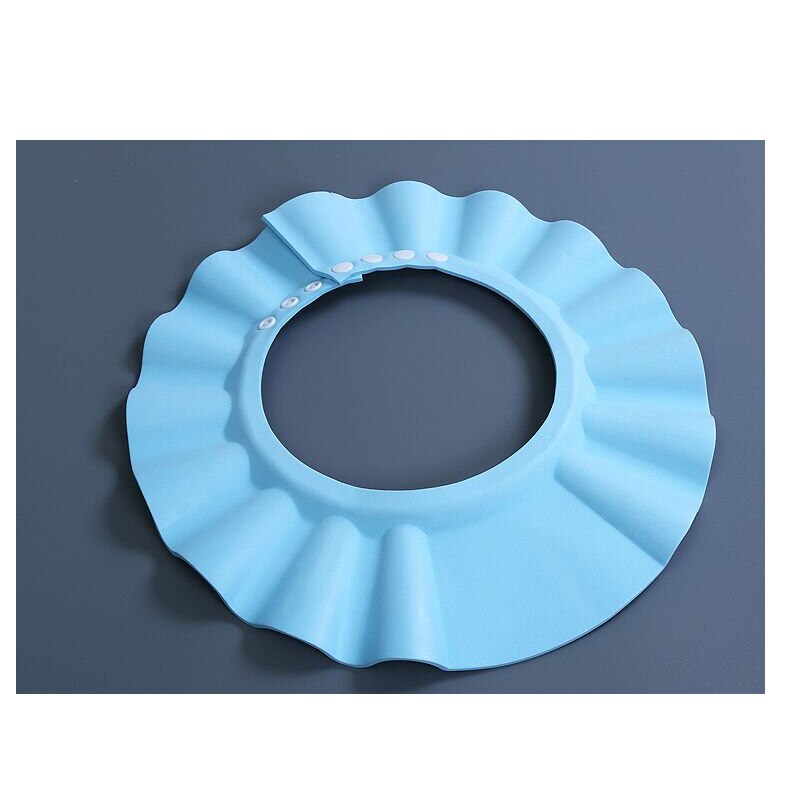 3 Farben 1 Stücke Weiche Baby freundlicher freundlicher Shampoo Schlecht Dusche kappe Einstellbar Baby Dusche Hütte Baby-Shampoo Kappe Waschen Haar schild: Blau Shampoo Deckel