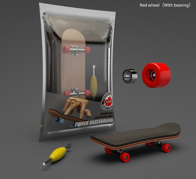 Holz Griffbrett Professionelle Finger Skateboard Holz Grundlegende Fingerboars Mit Lagerbier Rad Schaum Band einstellen Finger Skateboards: E4