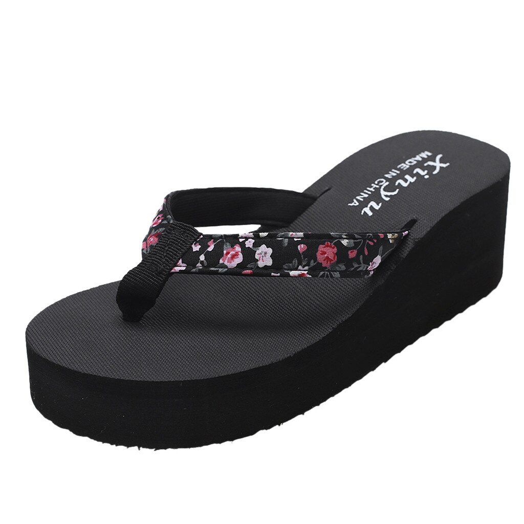 Sandales de plage à semelles compensées antidérapantes pour femmes, chaussures à la décontractées, sandales de plage, donna chanclas mujer,: MR / 40