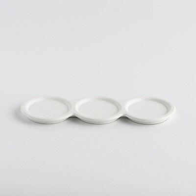 Eenvoudige stijl keramische kruik schattige porseleinen peper- en zoutstrooiers kruik restaurant huishouden: Dienblad