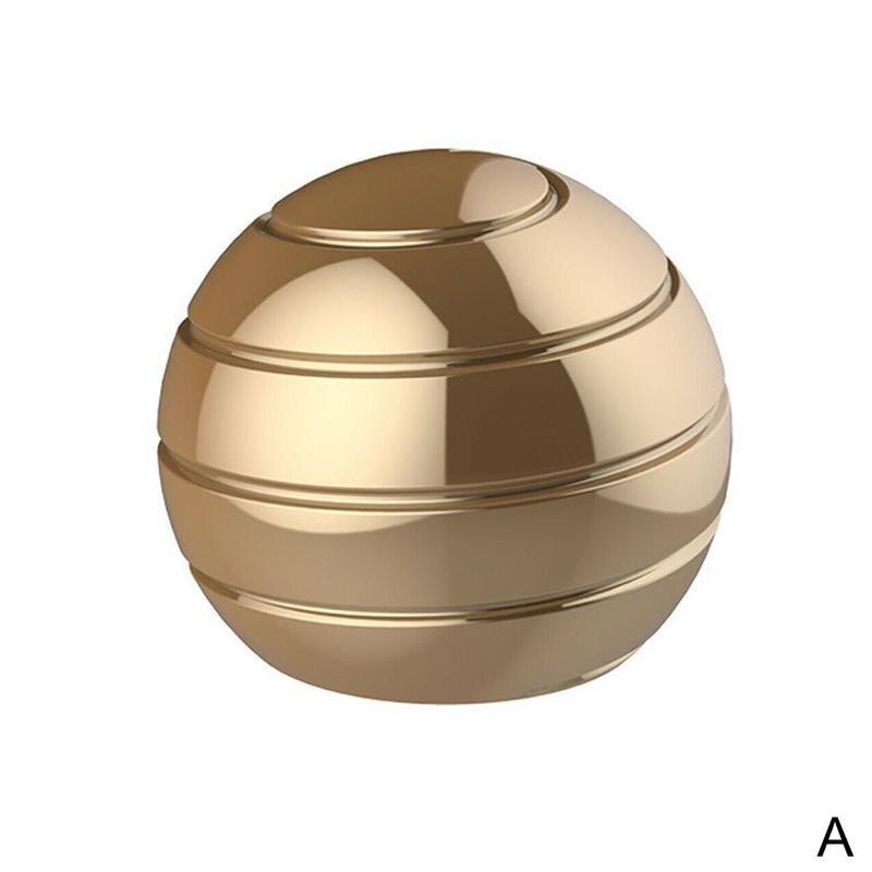 Mini roterande gyro dekompression bordsleksak roterande leksak gyro roterande hypnotisk lättnad stress leksak finger gyroskop flytande flik  i8 k 4: Guld-
