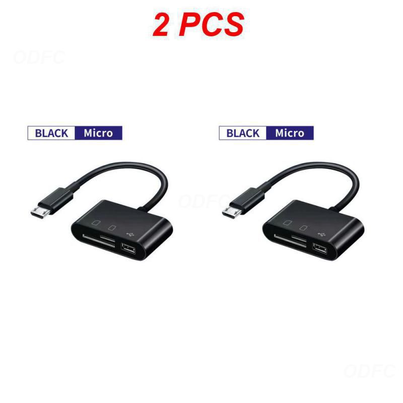 1/2 sztuki 3 w 1 typ C Adapter TF czytnik kart pamięci OTG Adpter dla IPad dla Macbook USB typu C czytnik kart: BRĄZOWA