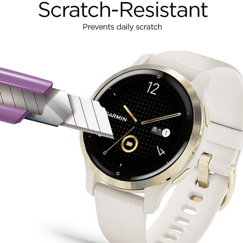 Screen Protective Film For Garmin Venu 2S Smartwatch 3D Curved Soft Edge Full Coverage Clear Scratch-Proof Protector Accessories