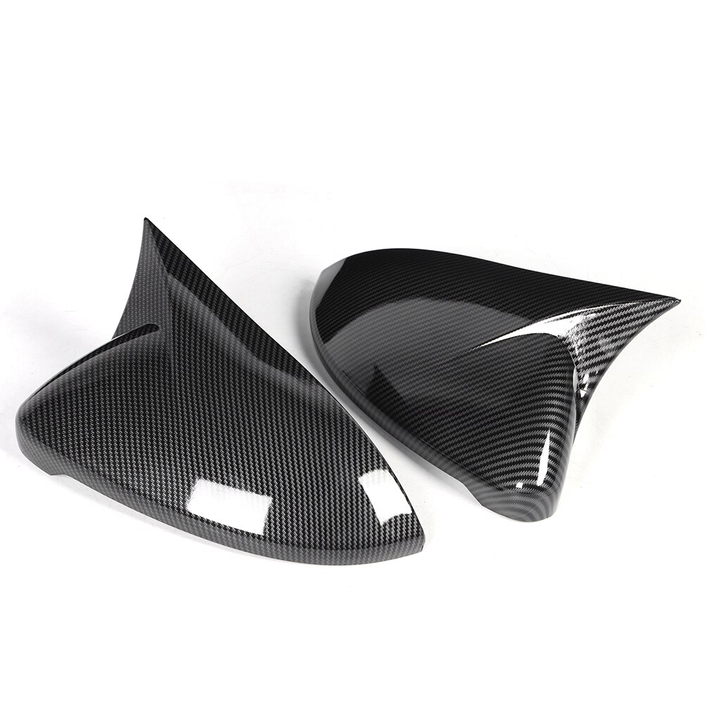 1 par karbonfiber stil bil side bakspeil deksel lokk abs passer for vw golf  mk7 7.5 r