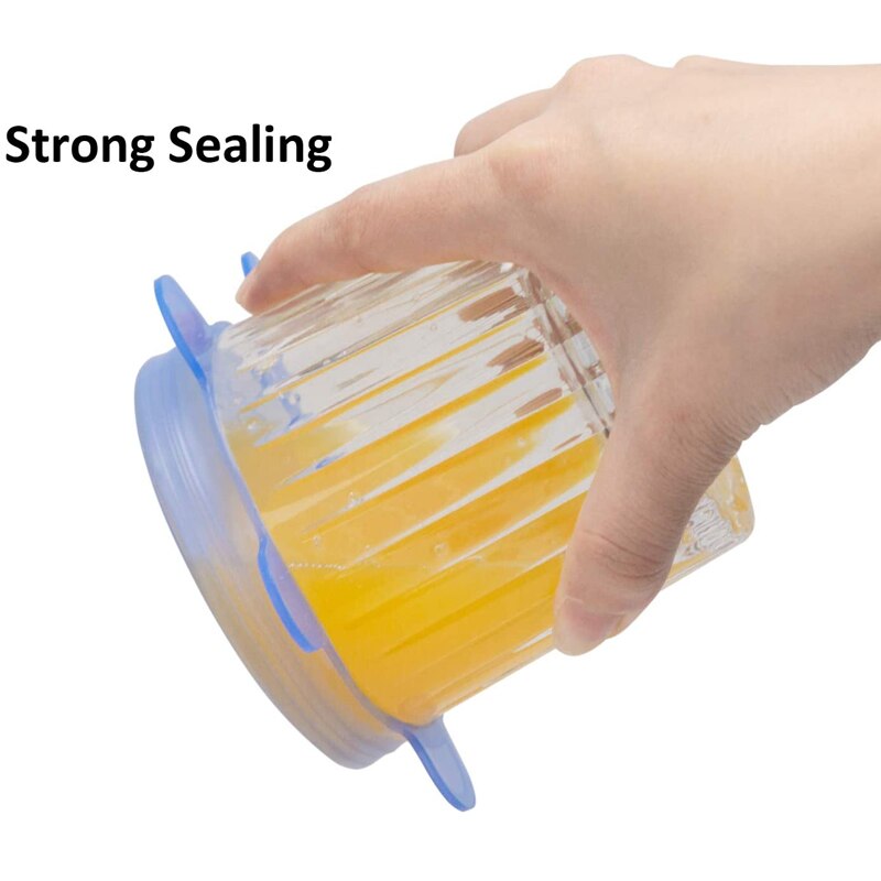 Super Stretch Silicon Lids Universal Reusable Bowl Cover Lid for Cookware Pot Pan Food Silicone Cover Cap Microwave Cover Lid