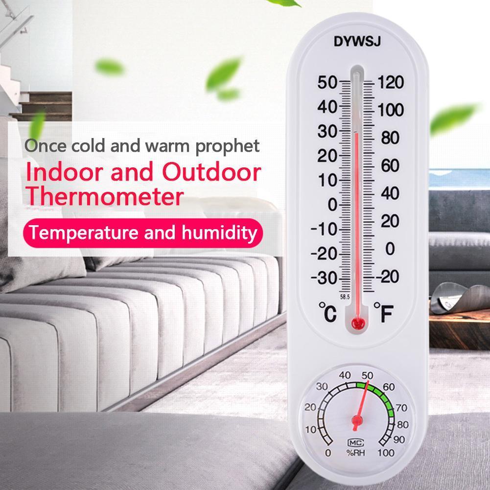 Analoge Huishoudelijke Thermometer Hygrometer Muur Gemonteerde Thermometer Brand Office Tester Vochtigheid Voor Thuis Meten P7C0