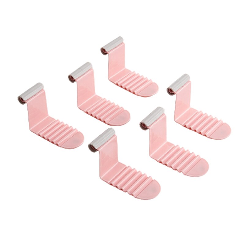 Naaldloze Onzichtbare Vel Clip Non-Slip Anti Running Sheet Houder Matras Fasten Fixing Clip Vel Organiseren Pinnen Verbeterde: 02 6Pcs Gray