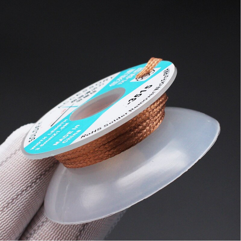 Zuig tin draad tin absorptie koperdraad koperdraad weave absorberen tin residu schoon Tin Absorber Tool 3.5mm * 1.5 m