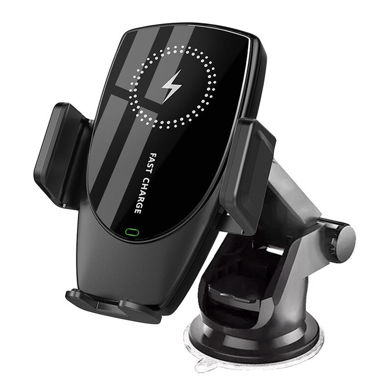 Qi Car Wireless Charger 15W Induction Car Mount Fast Wireless Charging with Car Phone Holder