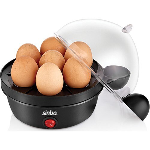 Elektrikli yumurta pişiricisi | sinbo seb -5803 yumurta kaynatıcı | elektrikli egglettes | 7 yumurta kapasitesi | şeffaf kapaklı